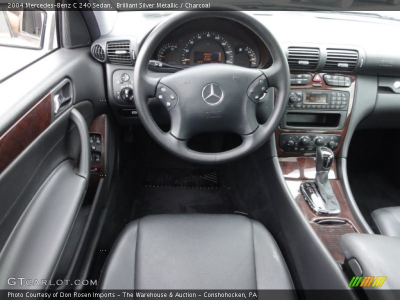 Brilliant Silver Metallic / Charcoal 2004 Mercedes-Benz C 240 Sedan