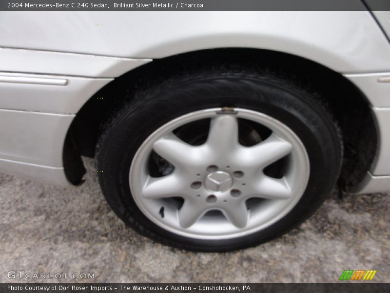 Brilliant Silver Metallic / Charcoal 2004 Mercedes-Benz C 240 Sedan