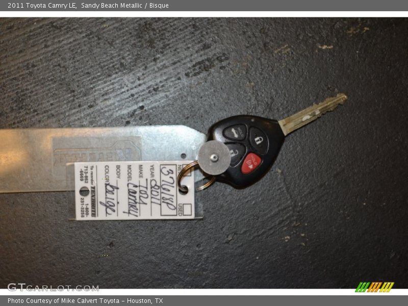 Sandy Beach Metallic / Bisque 2011 Toyota Camry LE