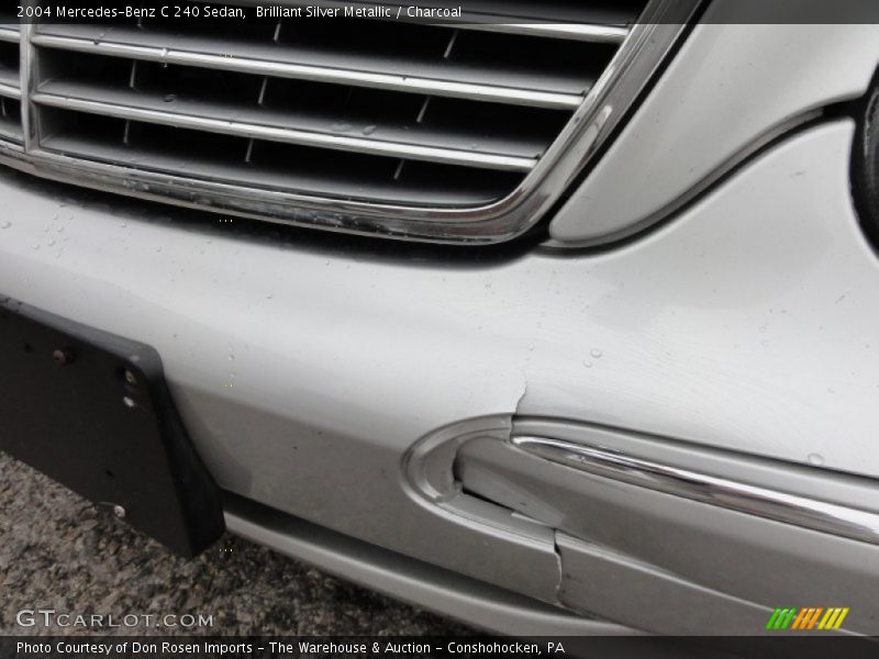 Brilliant Silver Metallic / Charcoal 2004 Mercedes-Benz C 240 Sedan