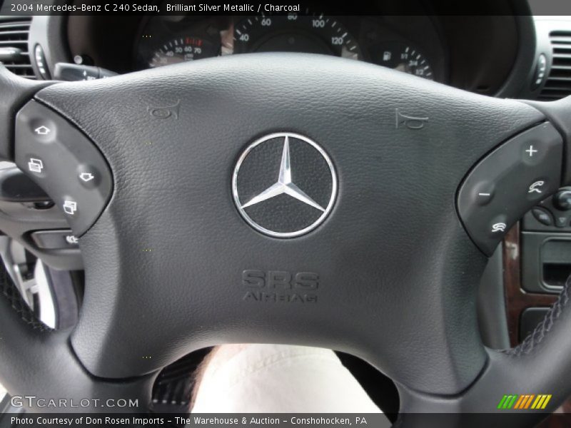 Brilliant Silver Metallic / Charcoal 2004 Mercedes-Benz C 240 Sedan