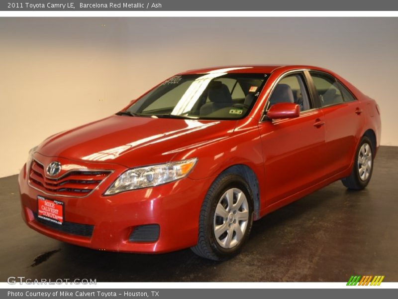 Barcelona Red Metallic / Ash 2011 Toyota Camry LE