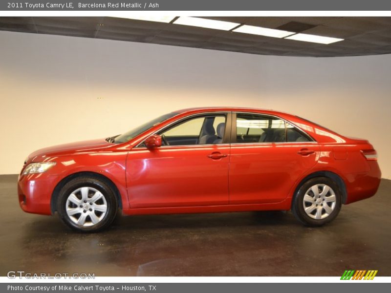 Barcelona Red Metallic / Ash 2011 Toyota Camry LE