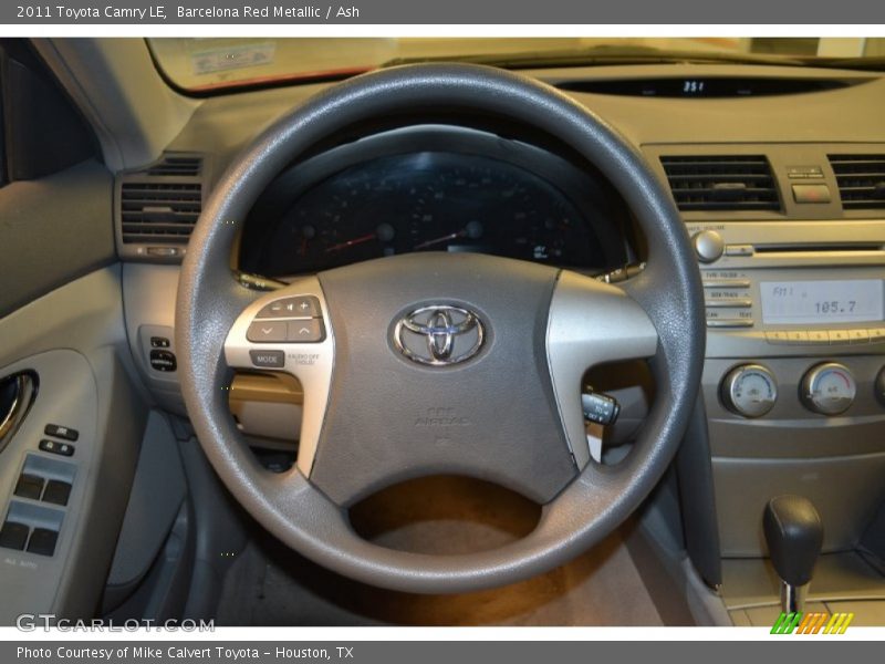 Barcelona Red Metallic / Ash 2011 Toyota Camry LE
