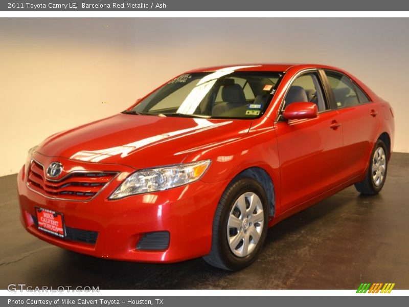 Barcelona Red Metallic / Ash 2011 Toyota Camry LE