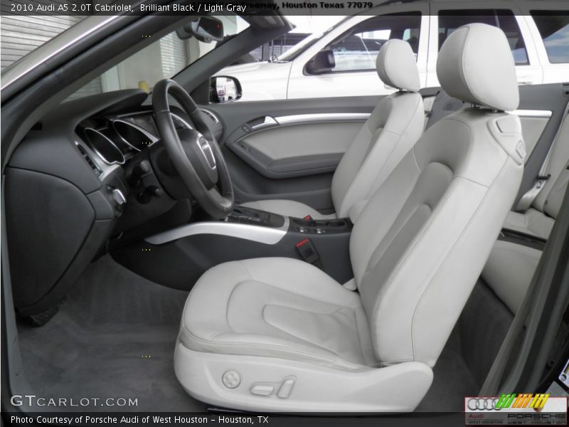 Brilliant Black / Light Gray 2010 Audi A5 2.0T Cabriolet