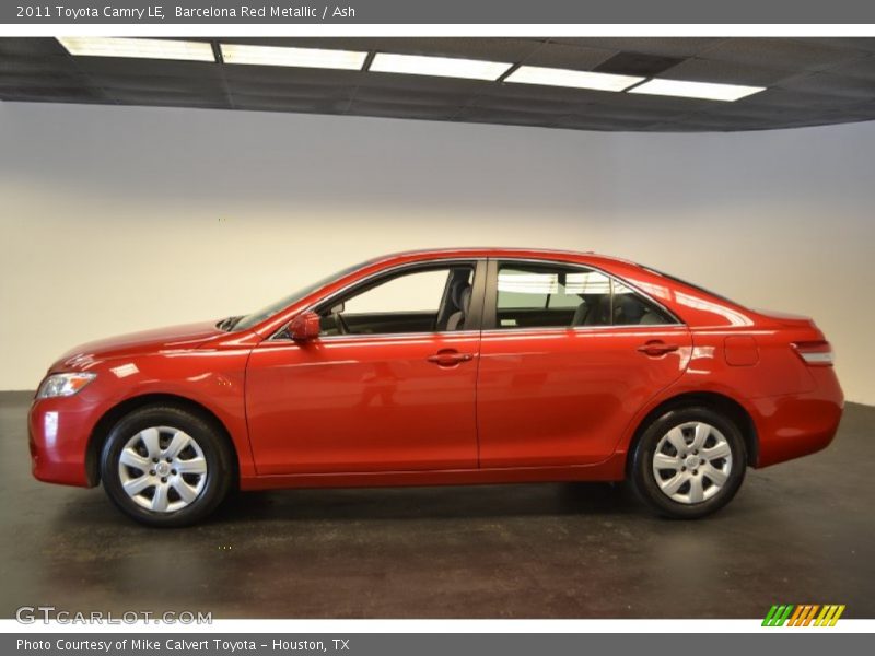 Barcelona Red Metallic / Ash 2011 Toyota Camry LE