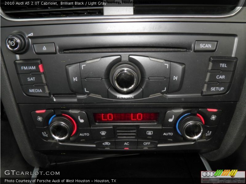 Brilliant Black / Light Gray 2010 Audi A5 2.0T Cabriolet