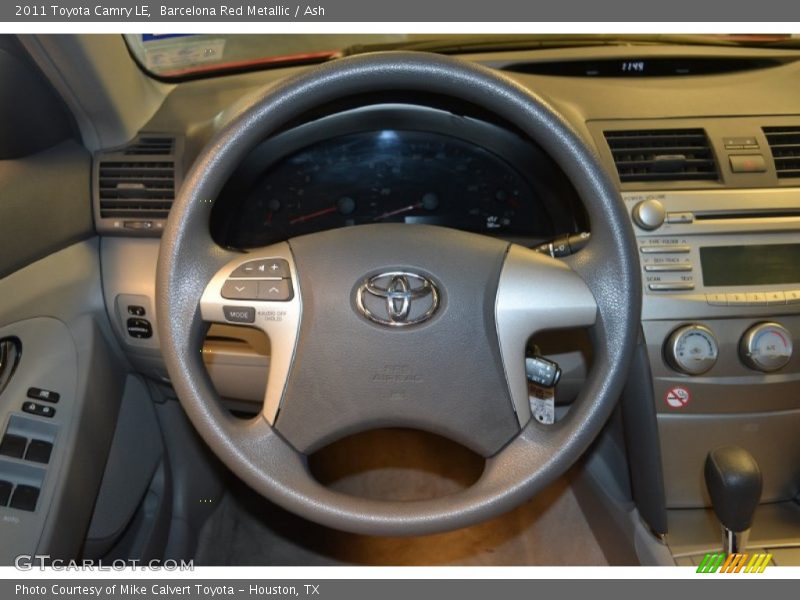 Barcelona Red Metallic / Ash 2011 Toyota Camry LE