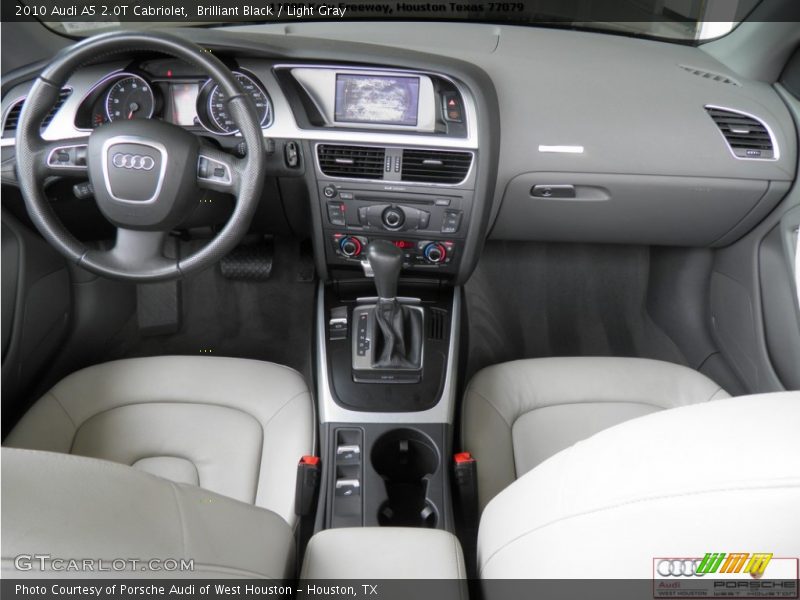 Brilliant Black / Light Gray 2010 Audi A5 2.0T Cabriolet