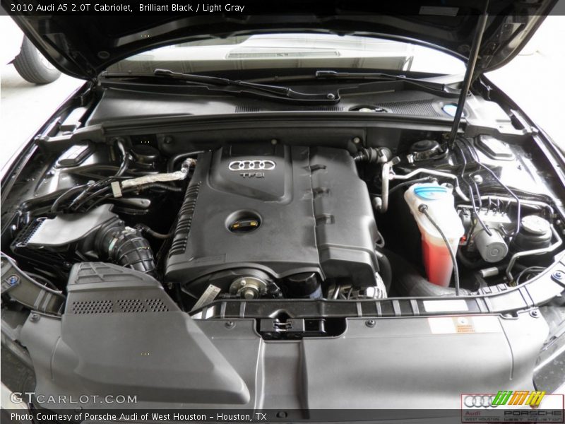 Brilliant Black / Light Gray 2010 Audi A5 2.0T Cabriolet