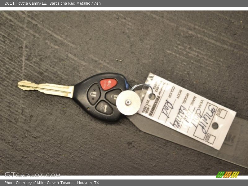 Barcelona Red Metallic / Ash 2011 Toyota Camry LE