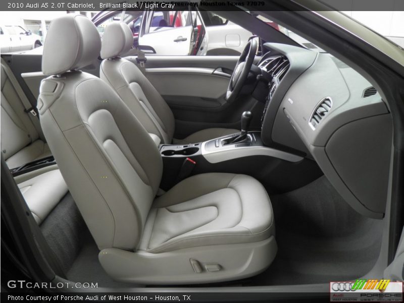 Brilliant Black / Light Gray 2010 Audi A5 2.0T Cabriolet