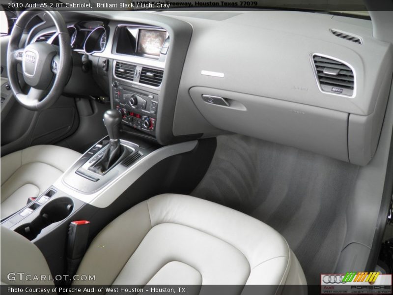 Brilliant Black / Light Gray 2010 Audi A5 2.0T Cabriolet