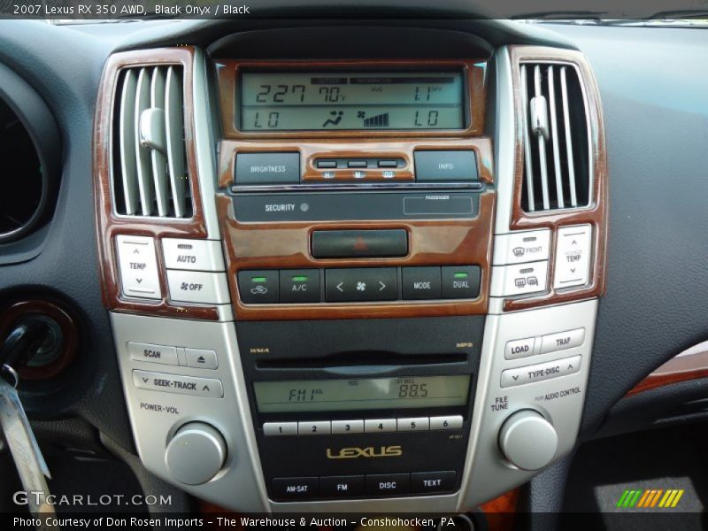 Black Onyx / Black 2007 Lexus RX 350 AWD