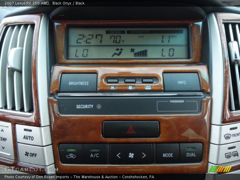 Black Onyx / Black 2007 Lexus RX 350 AWD