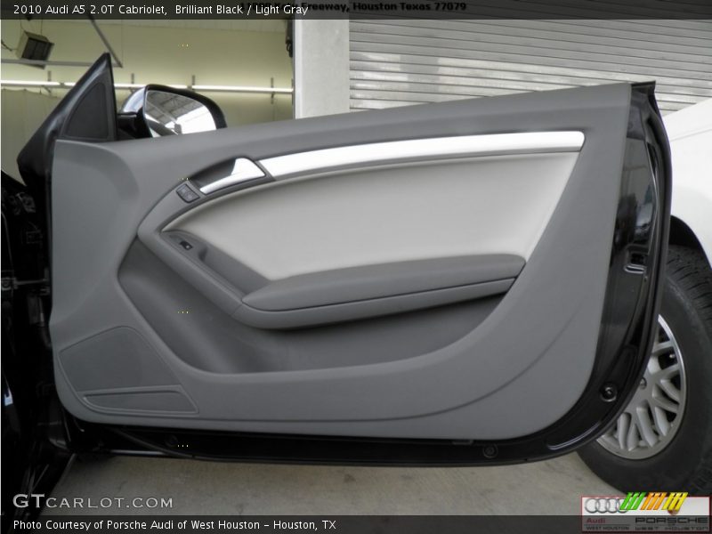 Brilliant Black / Light Gray 2010 Audi A5 2.0T Cabriolet