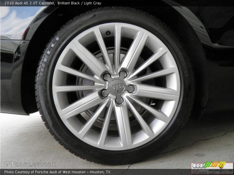 Brilliant Black / Light Gray 2010 Audi A5 2.0T Cabriolet