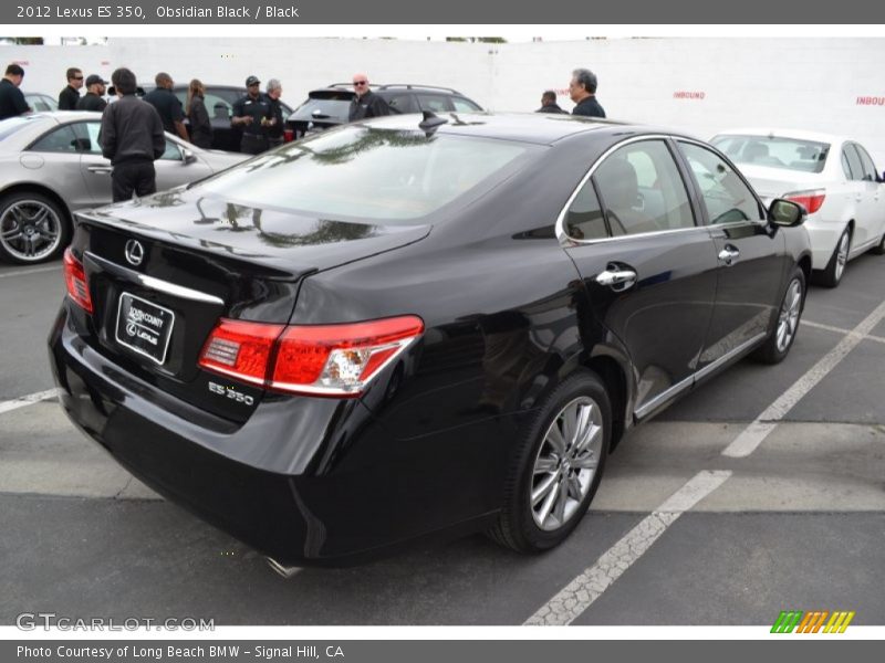 Obsidian Black / Black 2012 Lexus ES 350