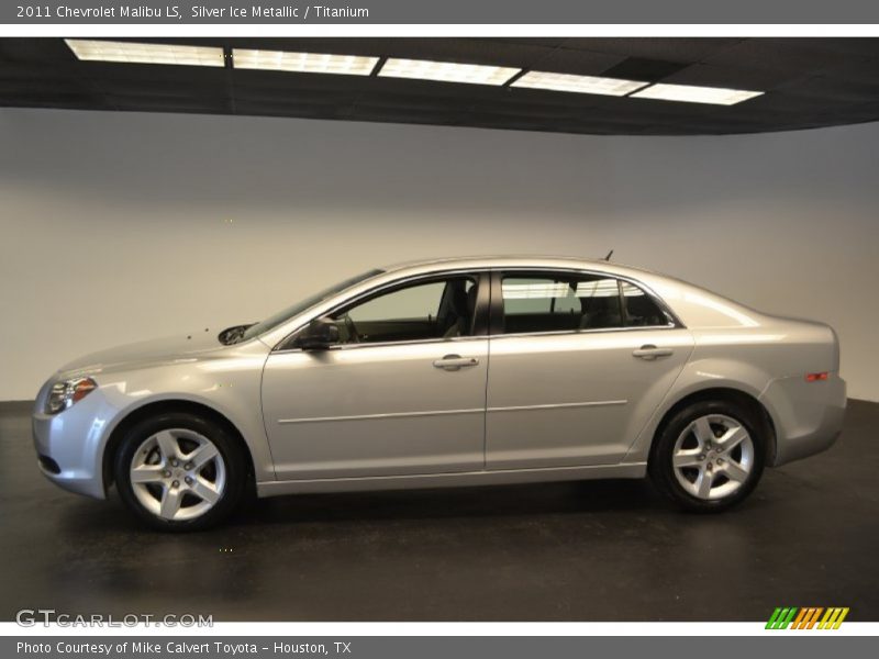 Silver Ice Metallic / Titanium 2011 Chevrolet Malibu LS