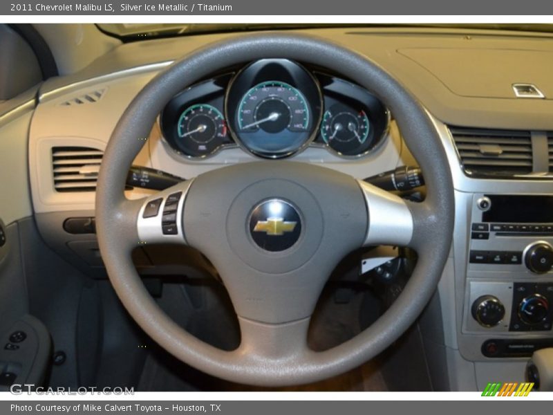 Silver Ice Metallic / Titanium 2011 Chevrolet Malibu LS