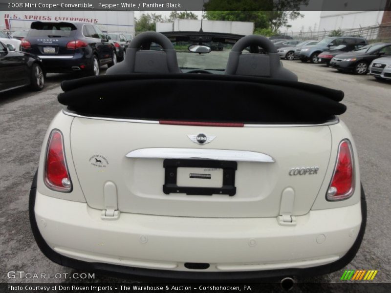 Pepper White / Panther Black 2008 Mini Cooper Convertible