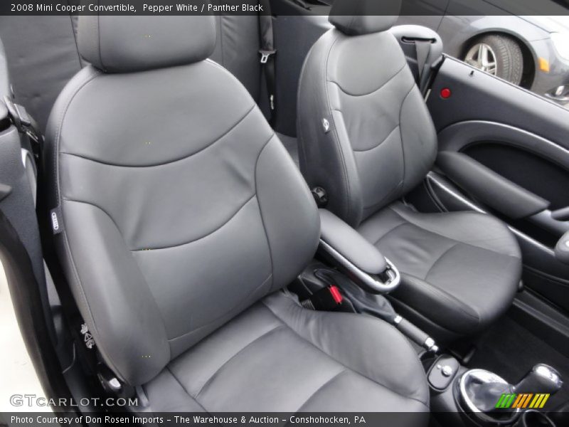 Pepper White / Panther Black 2008 Mini Cooper Convertible