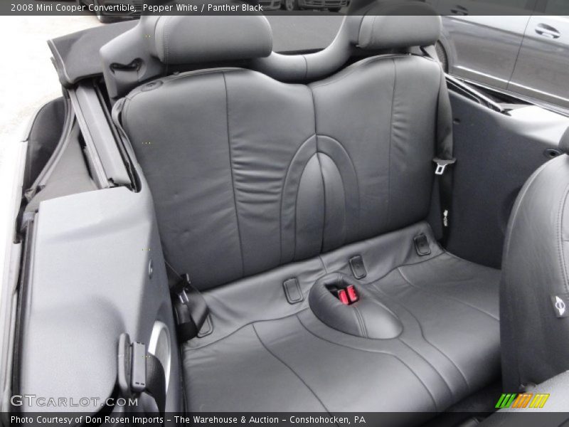Pepper White / Panther Black 2008 Mini Cooper Convertible