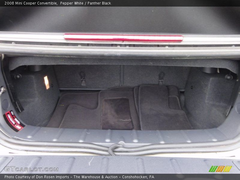 Pepper White / Panther Black 2008 Mini Cooper Convertible