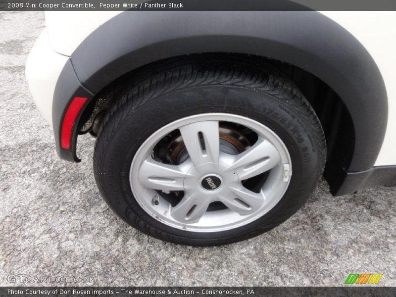 Pepper White / Panther Black 2008 Mini Cooper Convertible