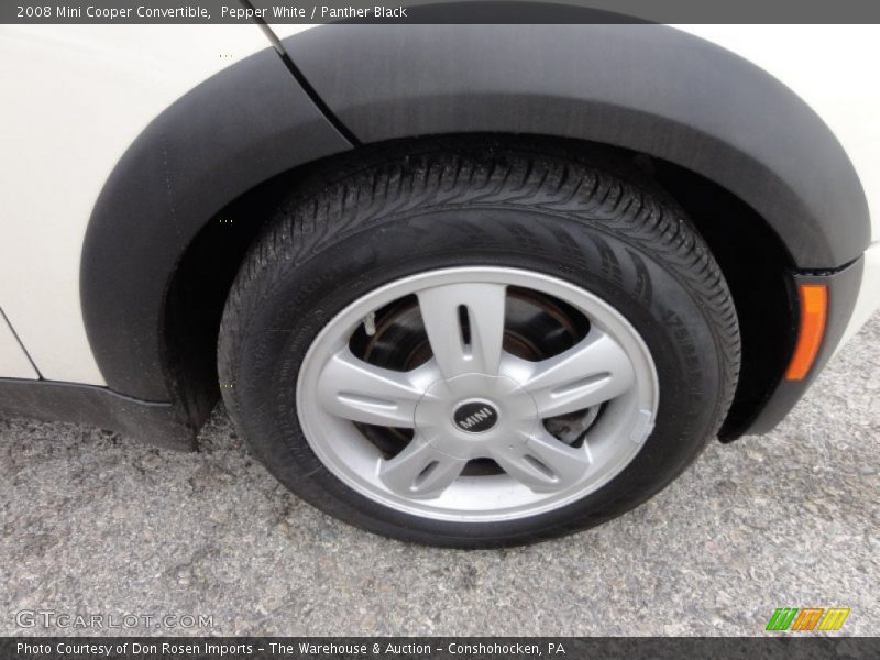 Pepper White / Panther Black 2008 Mini Cooper Convertible