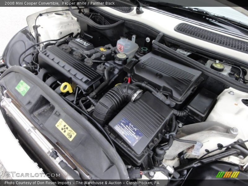 Pepper White / Panther Black 2008 Mini Cooper Convertible