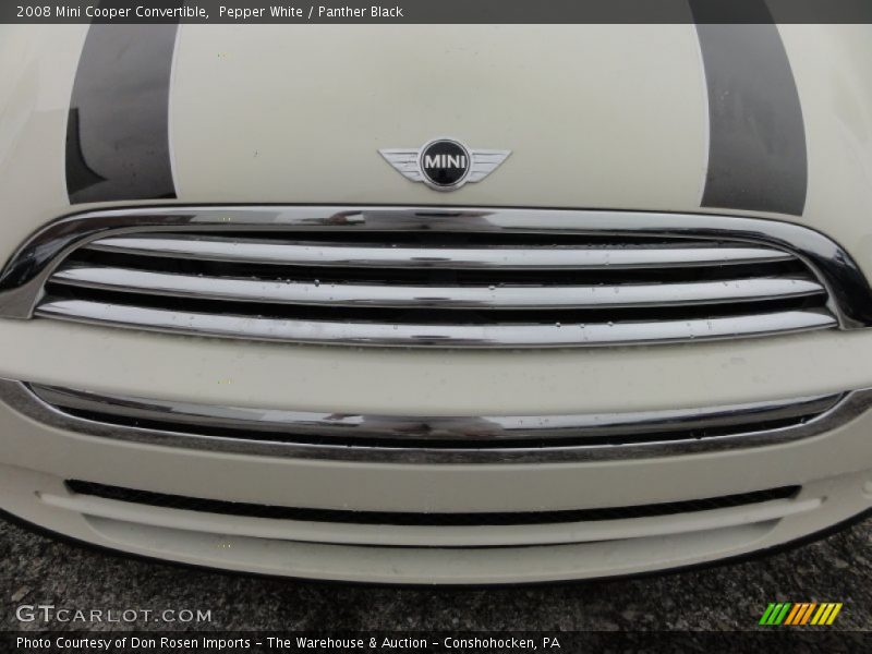 Pepper White / Panther Black 2008 Mini Cooper Convertible