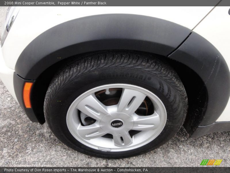 Pepper White / Panther Black 2008 Mini Cooper Convertible