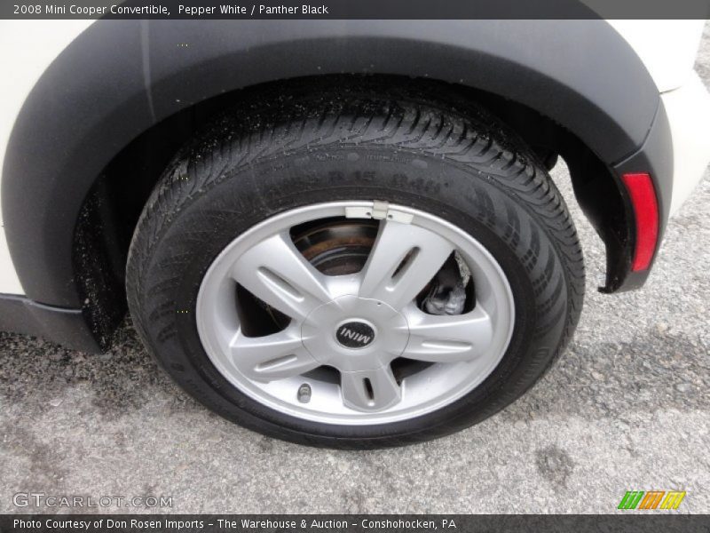Pepper White / Panther Black 2008 Mini Cooper Convertible