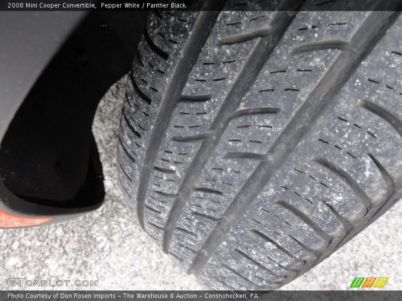 Pepper White / Panther Black 2008 Mini Cooper Convertible