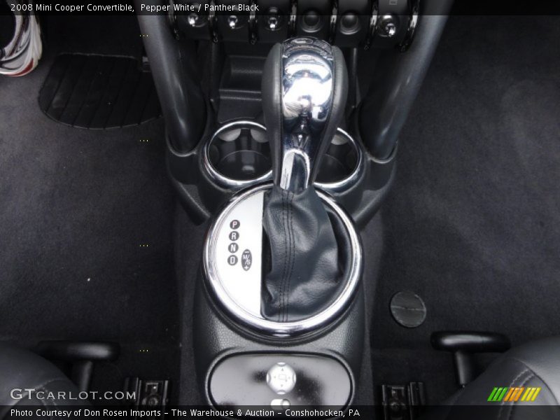 Pepper White / Panther Black 2008 Mini Cooper Convertible