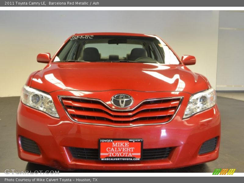 Barcelona Red Metallic / Ash 2011 Toyota Camry LE