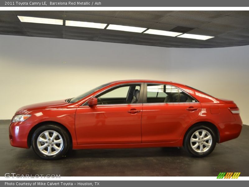 Barcelona Red Metallic / Ash 2011 Toyota Camry LE