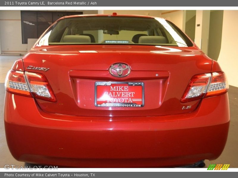 Barcelona Red Metallic / Ash 2011 Toyota Camry LE