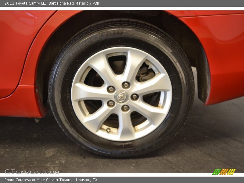 Barcelona Red Metallic / Ash 2011 Toyota Camry LE