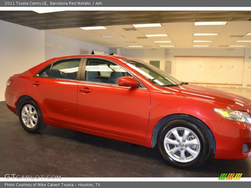 Barcelona Red Metallic / Ash 2011 Toyota Camry LE