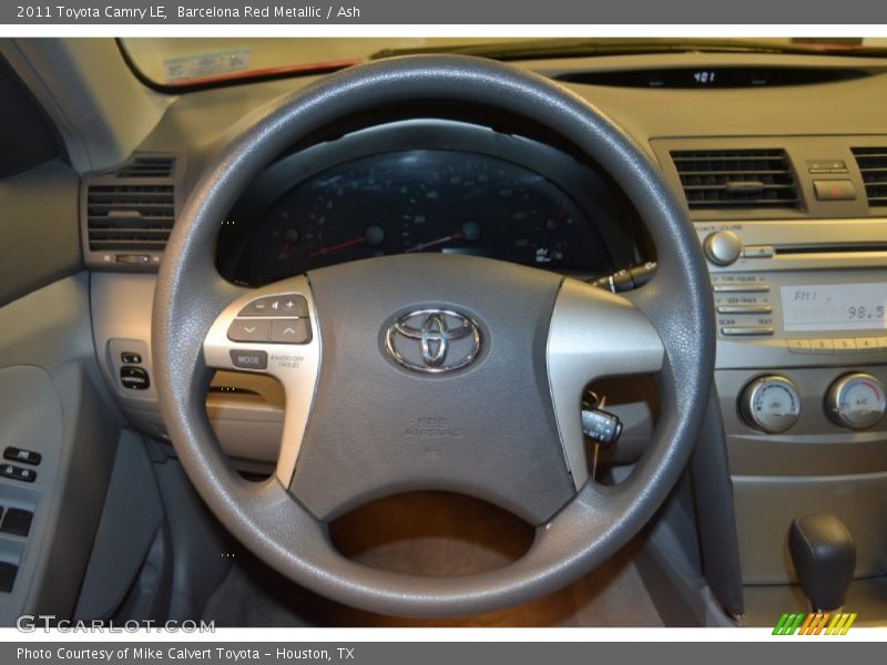 Barcelona Red Metallic / Ash 2011 Toyota Camry LE