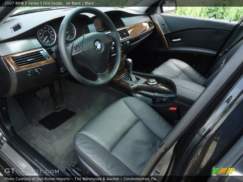 Jet Black / Black 2007 BMW 5 Series 530xi Sedan