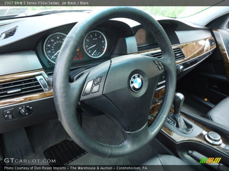 Jet Black / Black 2007 BMW 5 Series 530xi Sedan