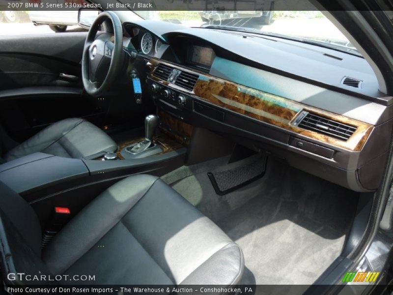 Jet Black / Black 2007 BMW 5 Series 530xi Sedan
