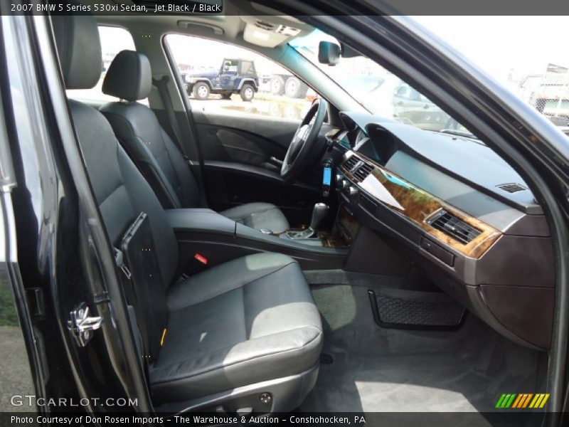 Jet Black / Black 2007 BMW 5 Series 530xi Sedan