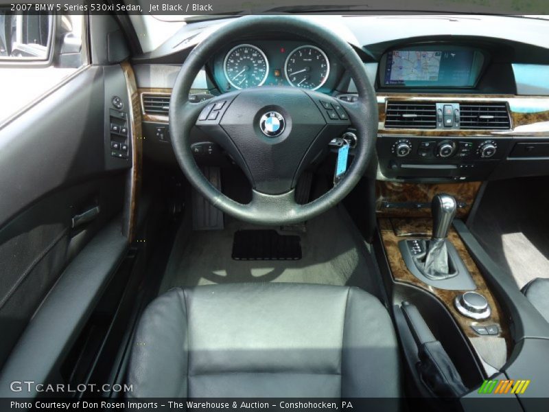 Jet Black / Black 2007 BMW 5 Series 530xi Sedan