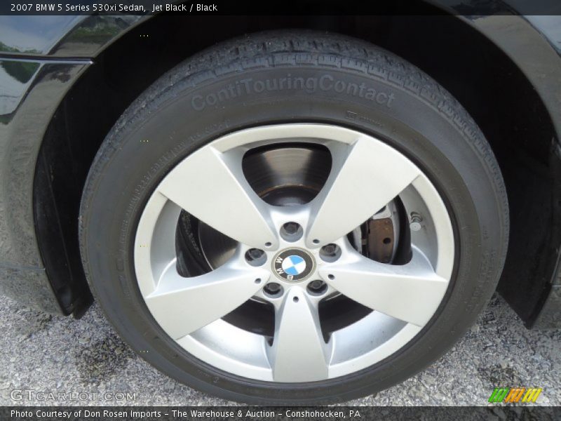 Jet Black / Black 2007 BMW 5 Series 530xi Sedan