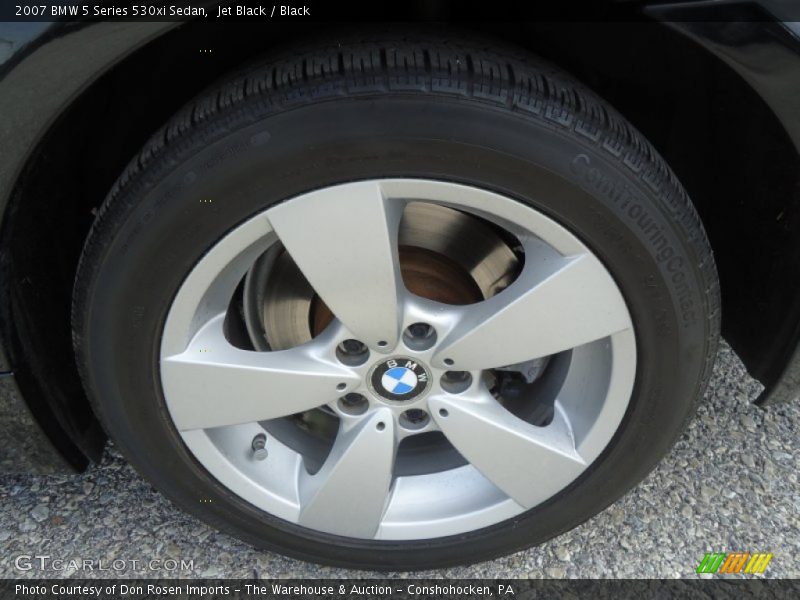 Jet Black / Black 2007 BMW 5 Series 530xi Sedan